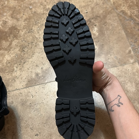 SAM EDELMAN “JENNIFER” studded suede combat boots - Picture 6 of 10